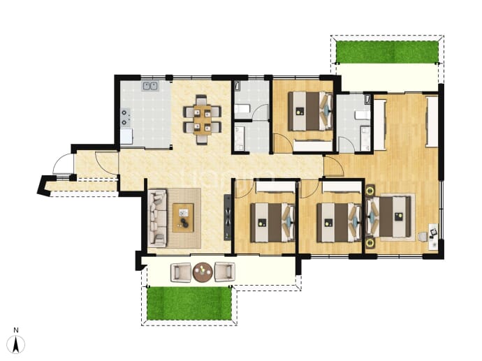 建发瑞云--建面 128m²