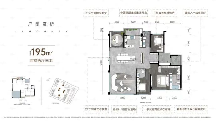 龙湖·天曜·峯启--建面 195m²