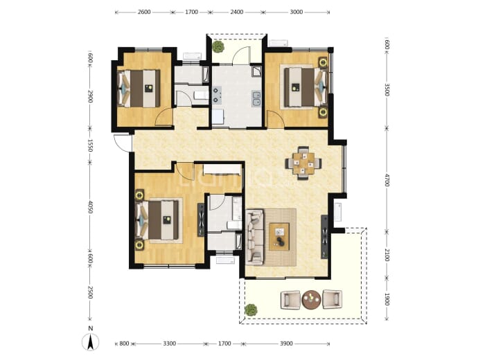 中海·印龙泉--建面 114m²