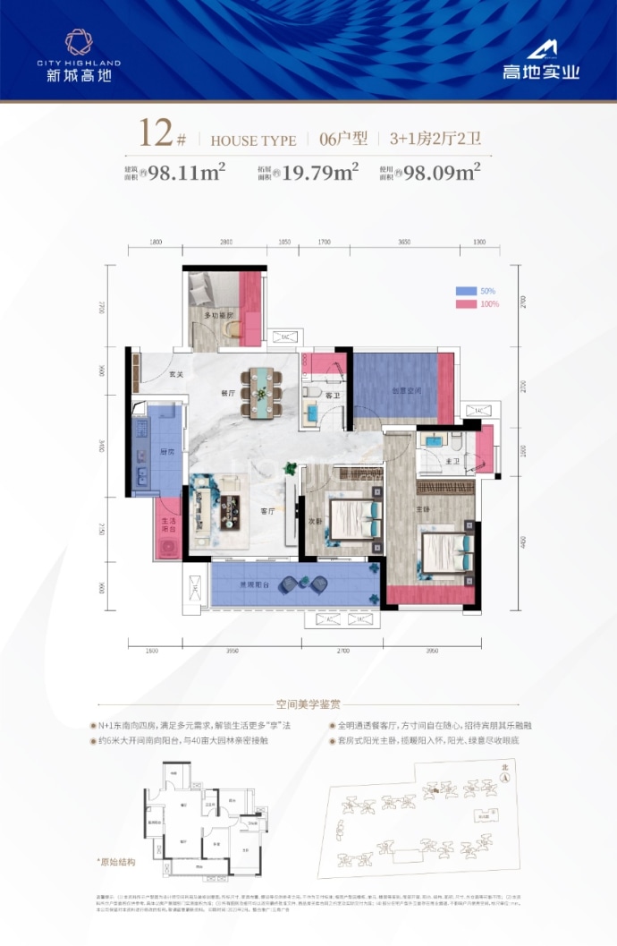 新城高地--建面 98.11m²