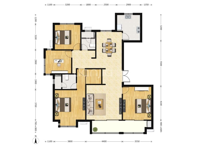 颖秀华府--建面 160m²