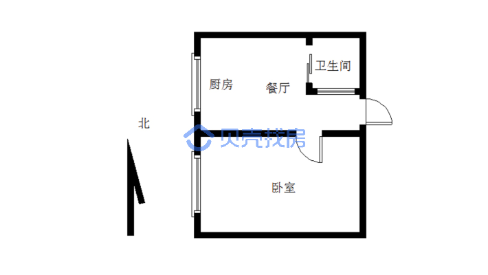 赤勘小区 2室1厅 东 西-户型图