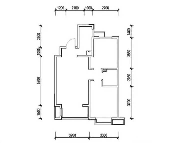 绿地新里城西斯莱公馆--建面 83m²