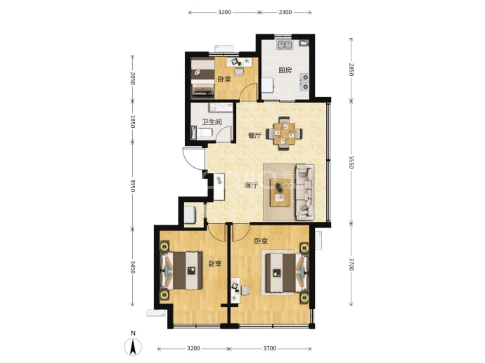 和悦璞云--建面 85m²