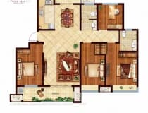 万德福园4室2厅2卫户型图