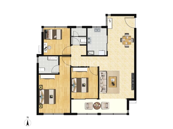 君柏樾府--建面 105m²