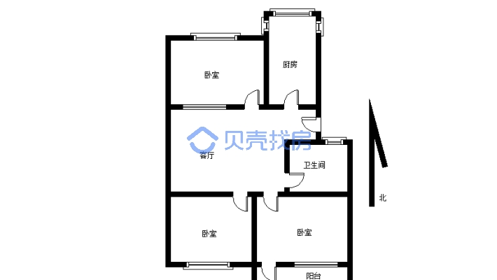 中州商贸城家属院3-1-1-1 94.03m²-户型图