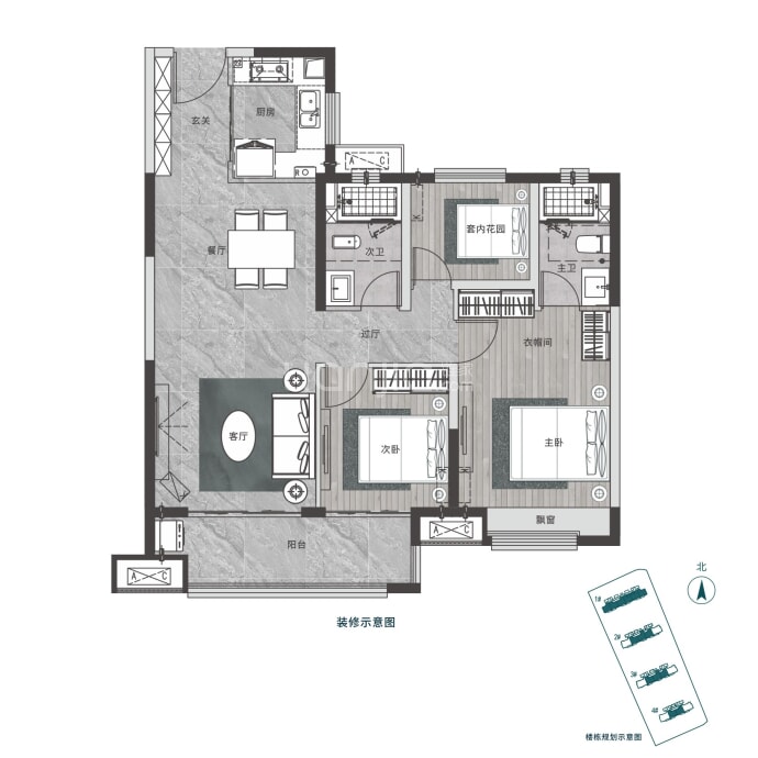 澳海弘阳云潇赋--建面 105m²