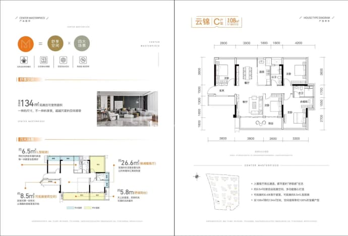 轨道云著--建面 108m²