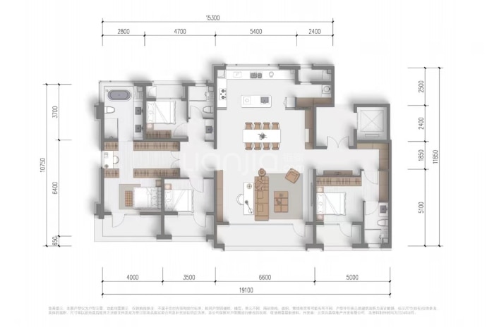 北京宸园--建面 220m²