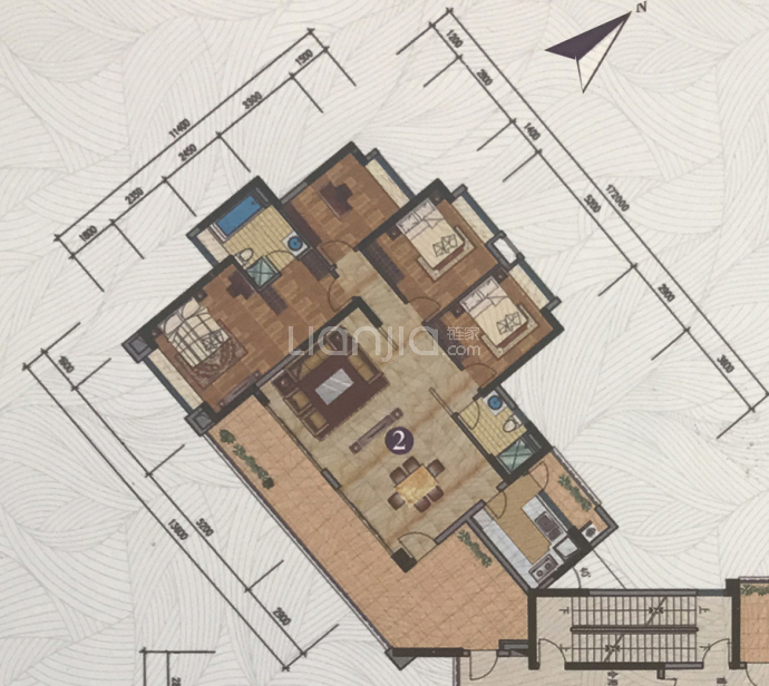 珠光山水御苑--建面 171m²