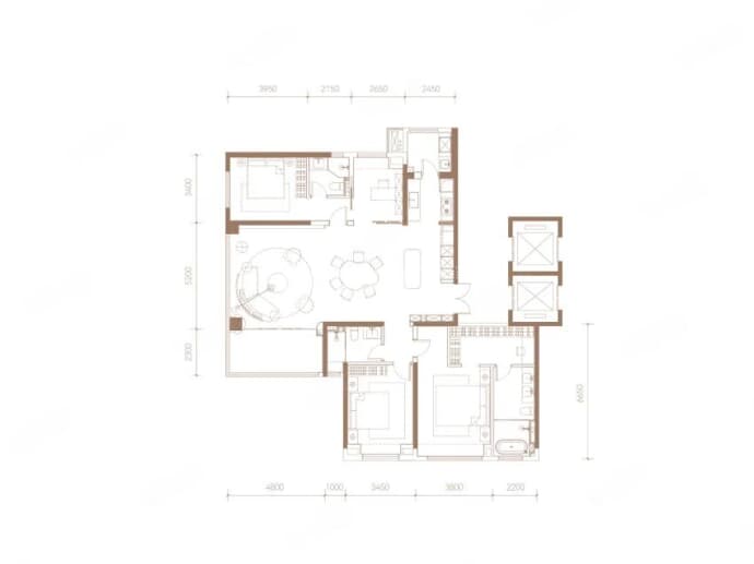 武汉长江天地--建面 217m²