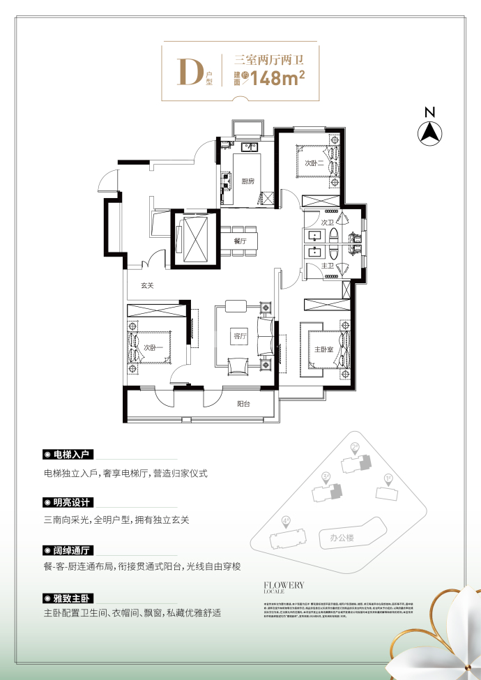 远洋繁花里--建面 148m²