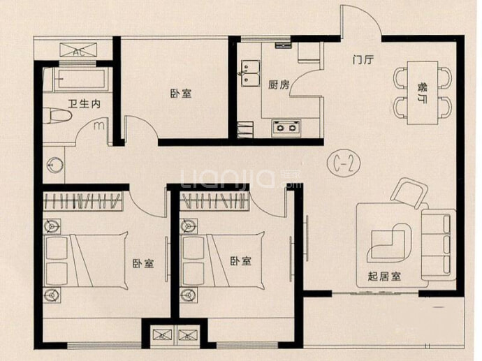 龙达新天地云街--建面 98m²