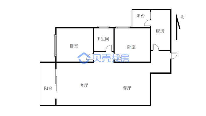 房源单价3000买广元电梯房证件在手过户方便-户型图