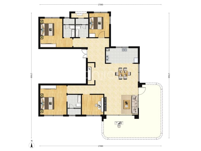 天地源·云和锦上--建面 139m²