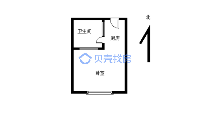 好楼层， 独立卫生间，整体厨房，采光不错，随时看房.-户型图