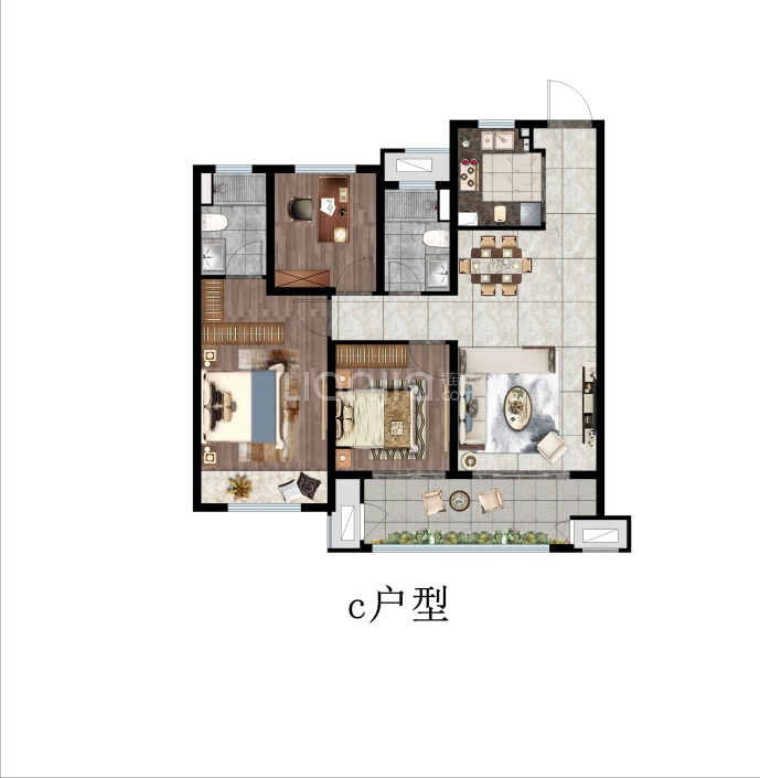 九里晴川--建面 102m²