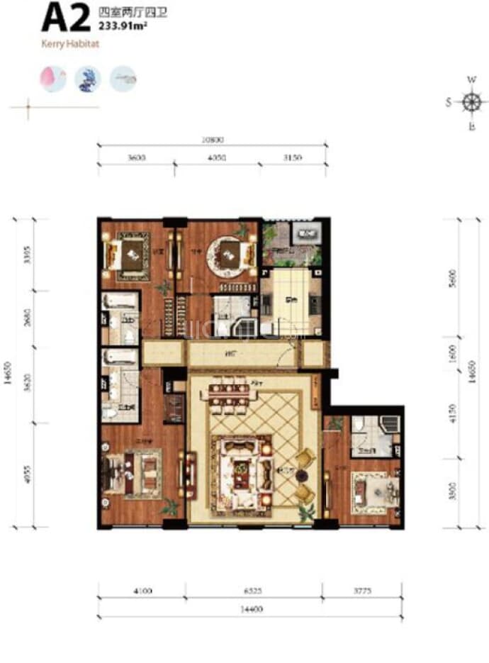 海碧台--建面 223m²