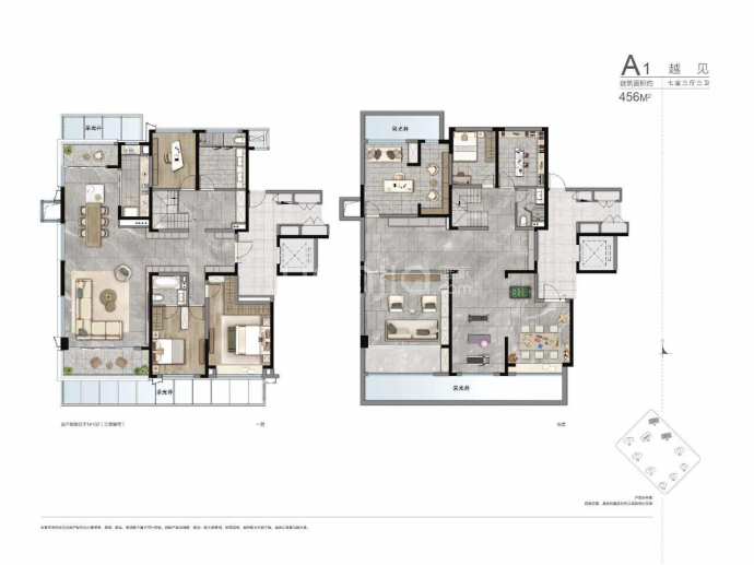 融创滨江ONE--建面 456m²