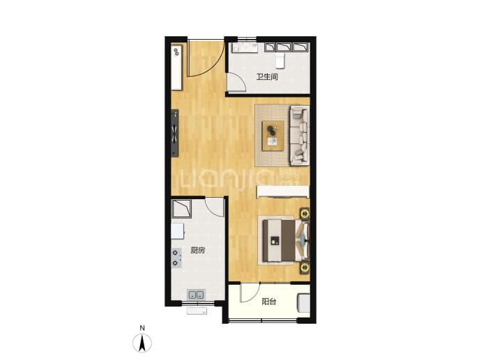 长投航空路壹号--建面 52.21m²