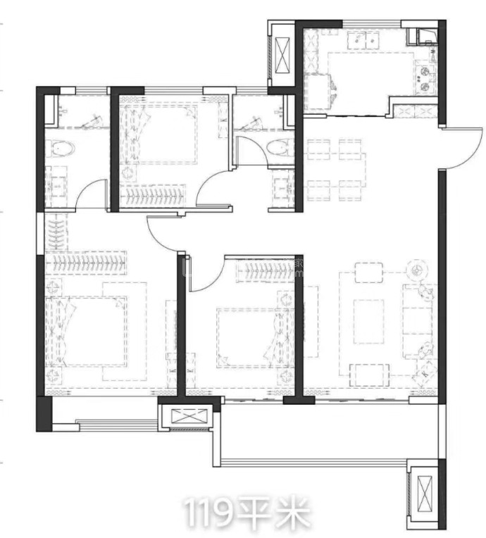 东原玖城阅--建面 119m²