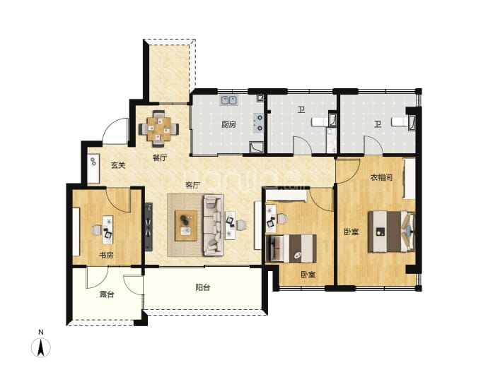 玖印府--建面 119m²