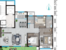 金域璞樾3室2厅2卫户型图