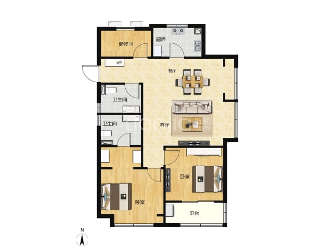 美的海畔云城--建面 98m²