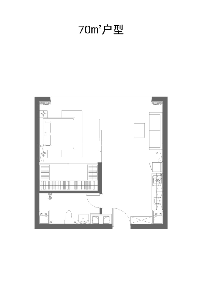 中海金线鼎--建面 70m²