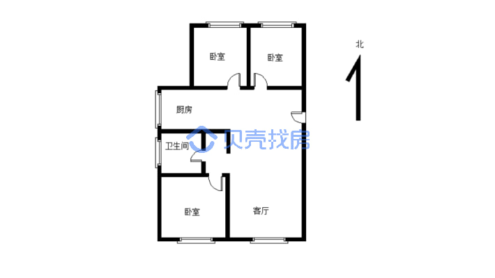 冠城园    西边户   房子精装修   有个车位-户型图