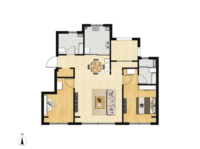 中海长林郡--建面 92m²