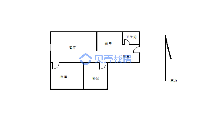 刘臣街两房出售，才装修出来的，看房方便欢迎联系-户型图