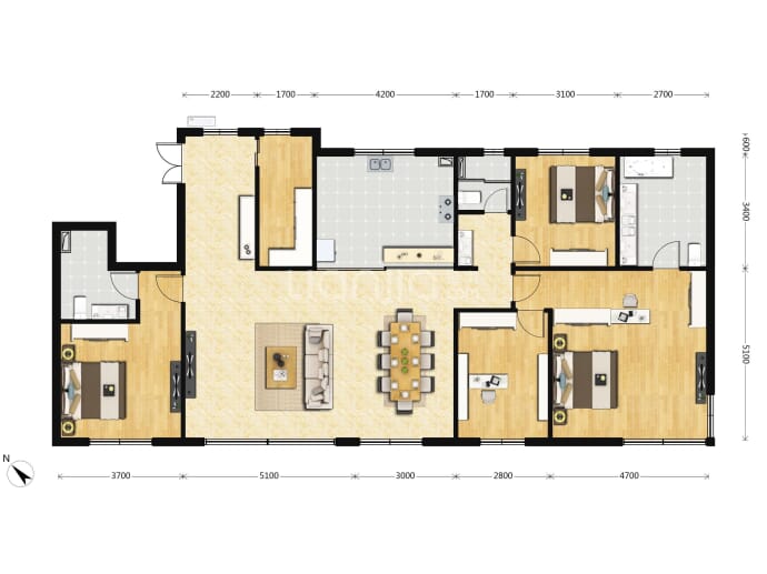 保利天汇--建面 171m²