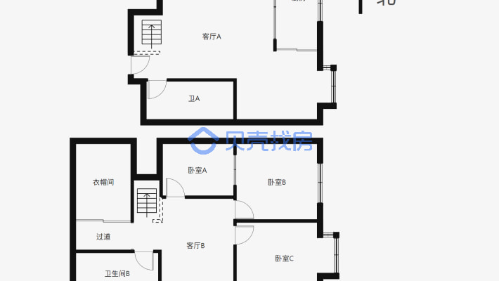 蓝调晶典 3室2厅 东-户型图