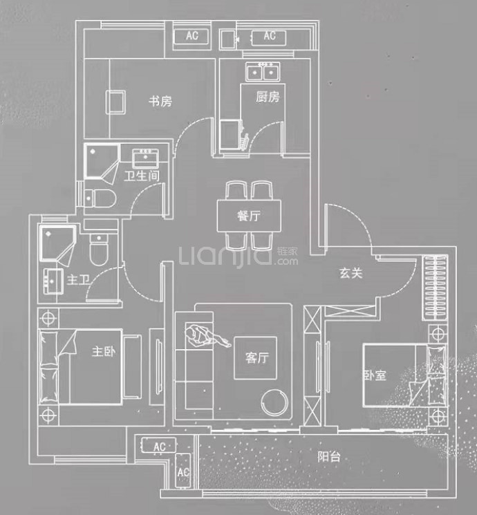 海月江南--建面 95m²