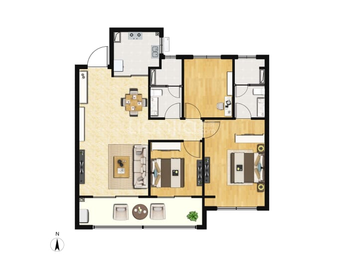 保利扬子萃云台--建面 105m²