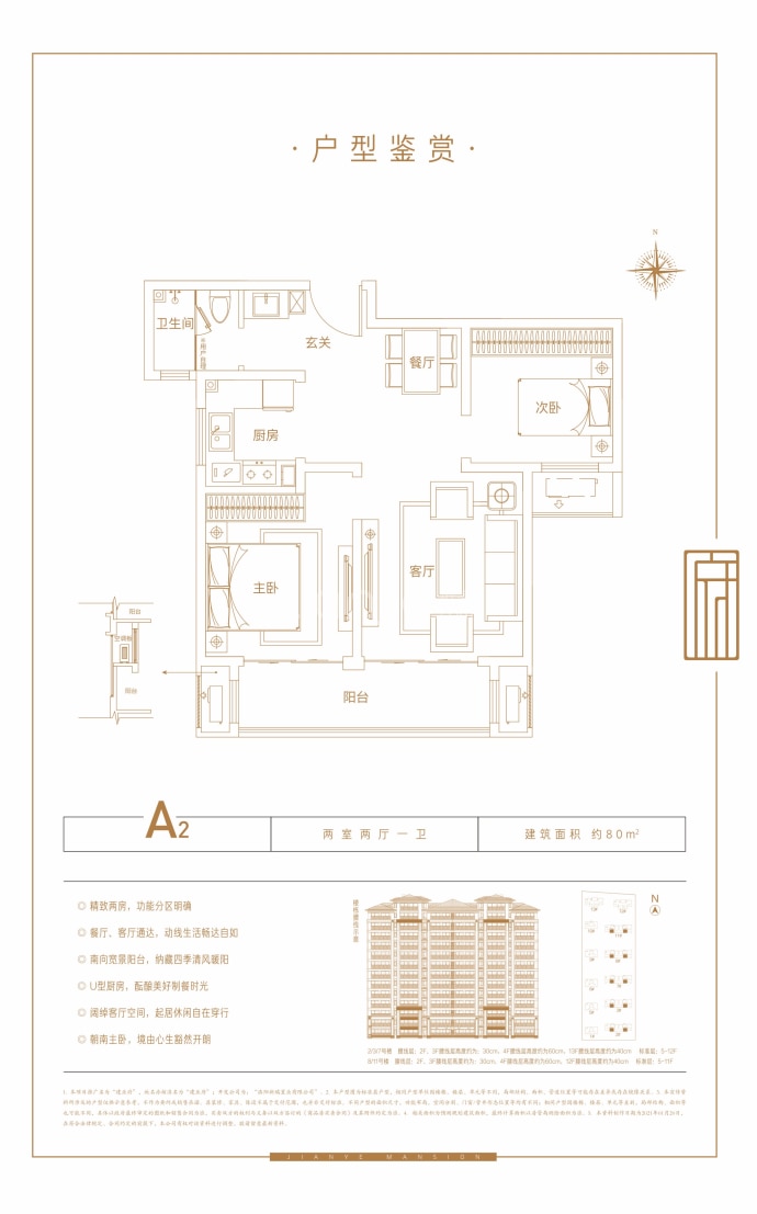 建业府--建面 80m²