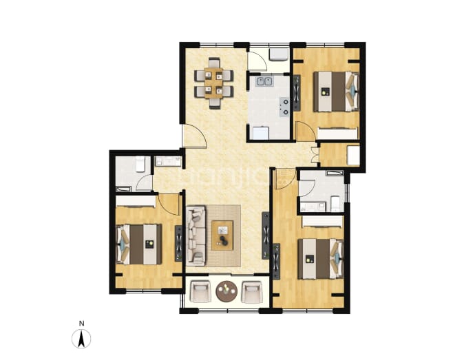 乡间艺墅--建面 135m²