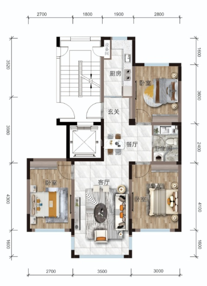 满融首府--建面 92m²