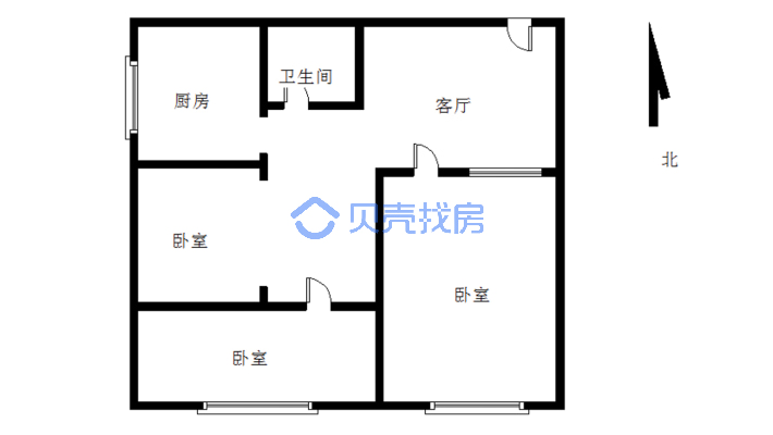 精装两室，适合自住出租民宿都可以-户型图