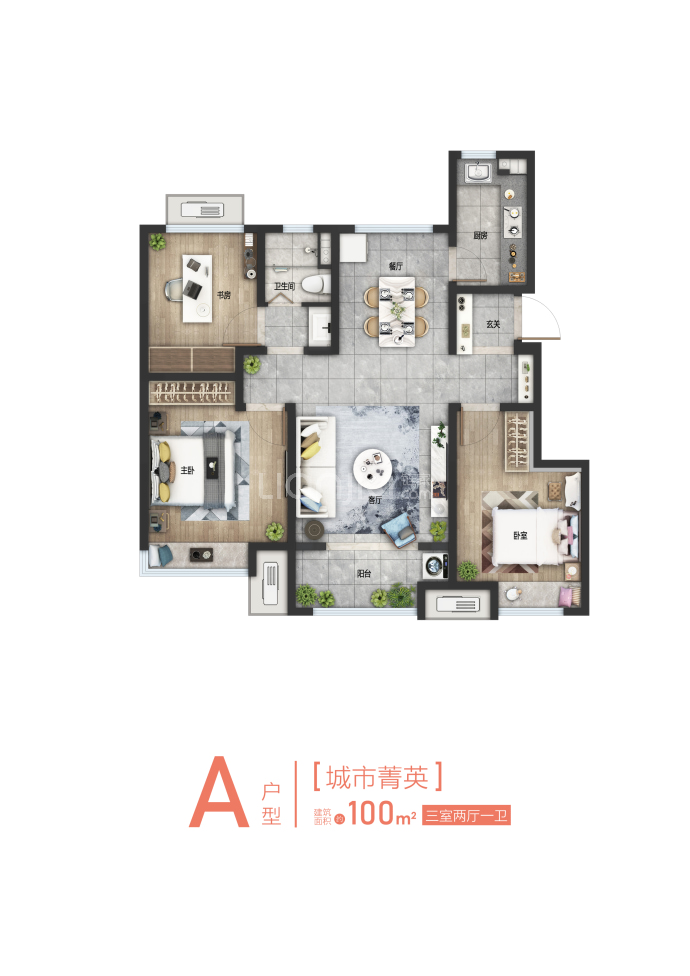 威海万达环翠--建面 100m²