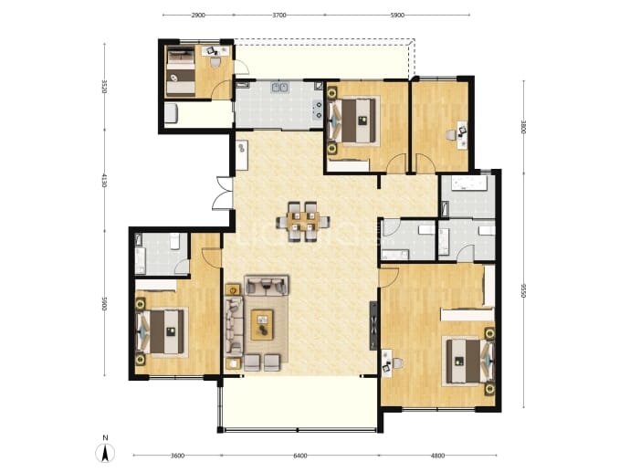 御林湾--建面 213m²
