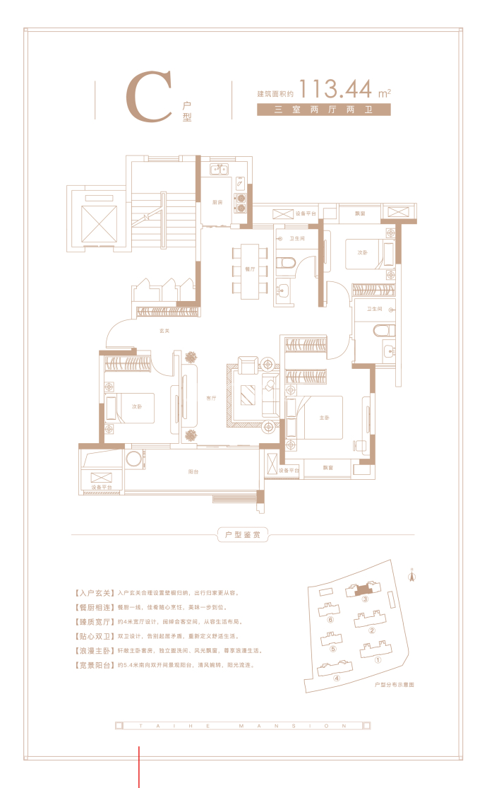 泰和府--建面 113.44m²