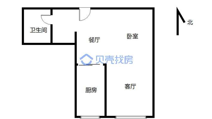 万悦城精装修公一寓 邻近市医院 步行街 随时看房-户型图