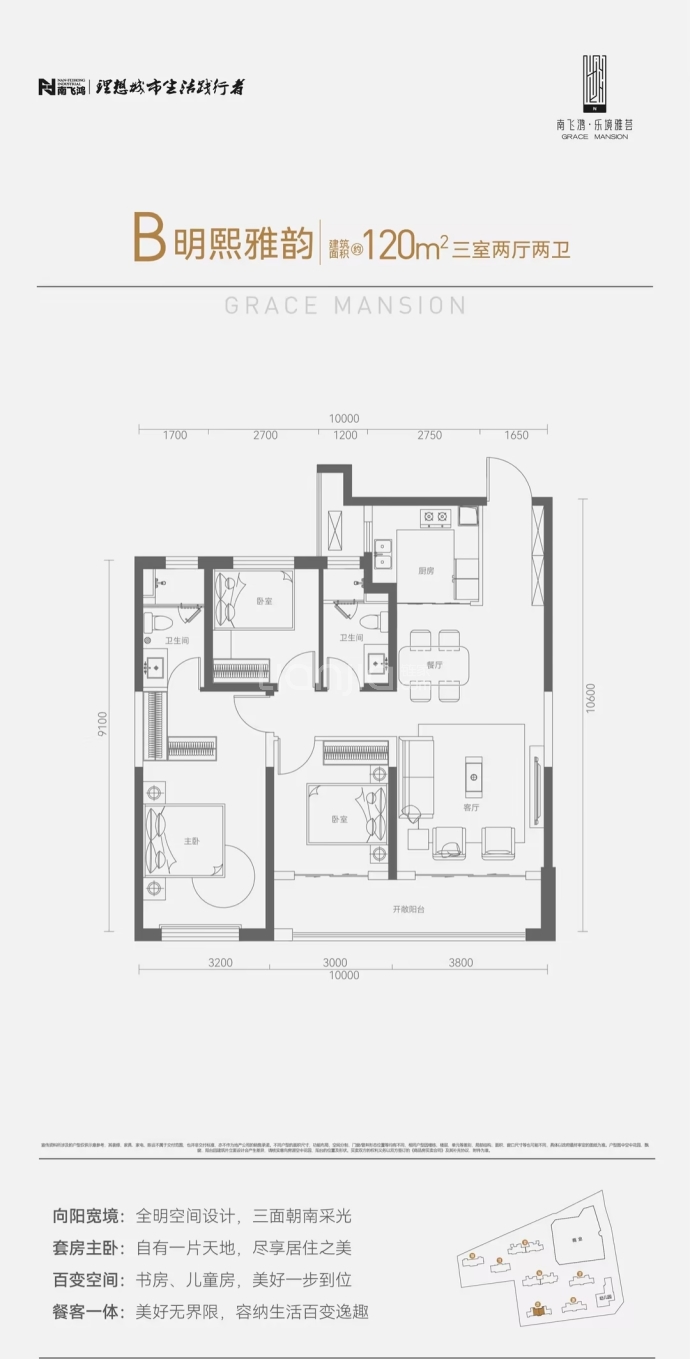 南飞鸿乐境雅荟--建面 120m²