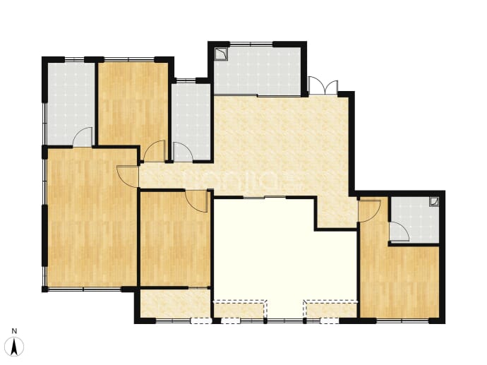 招商序4室2厅3卫户型图