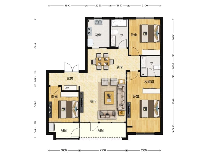 恒信·风华尚品--建面 129m²