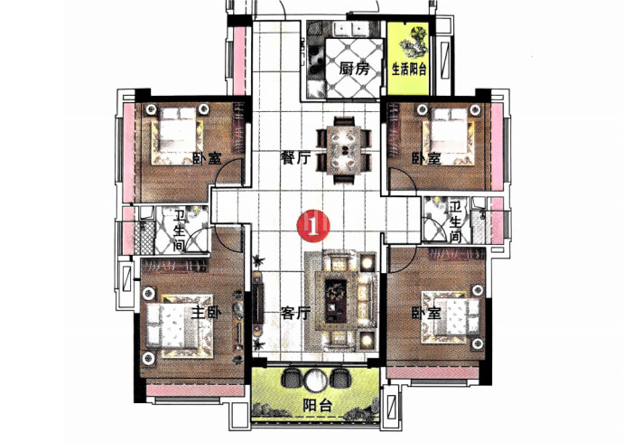 金域蓝湾--建面 147.01m²