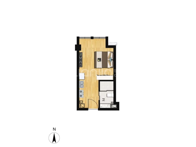 保利心语公寓三期--建面 26.54m²